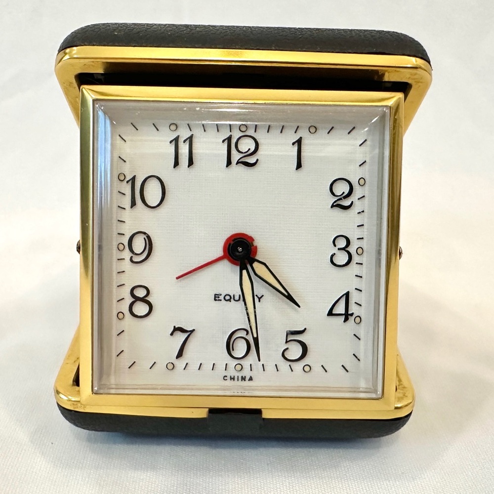 Vintage Equity Travel Alarm Clock